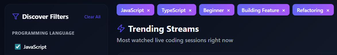 Discovery cards visual